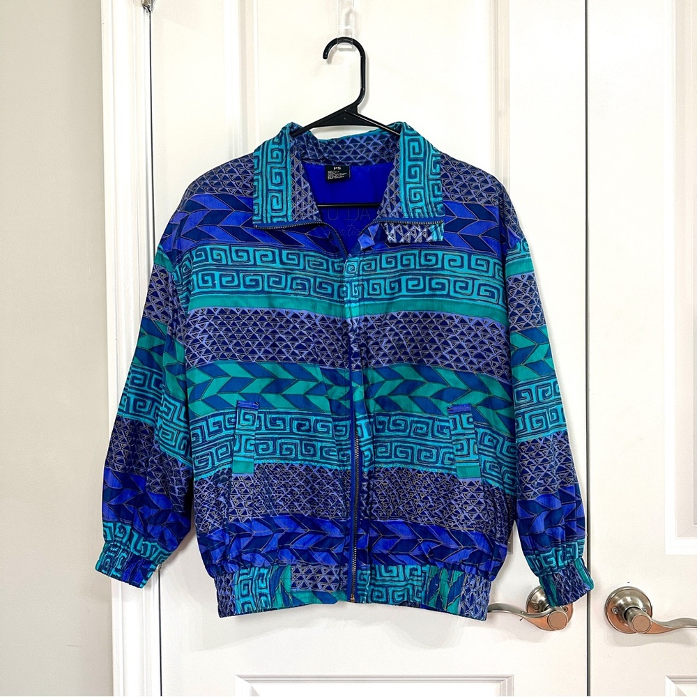 Fuda International Silk Patterned Jacket - image 1